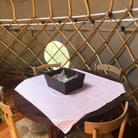 Romantic Treehouse Yurt In Nature Reserve With Jacuzzi * Anversa Degli Abruzzi