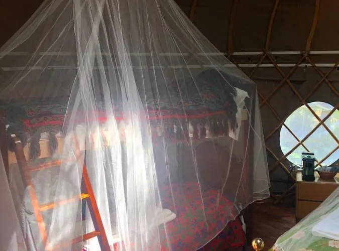 Luxuszelt Romantic Treehouse Yurt In Nature Reserve With Jacuzzi *